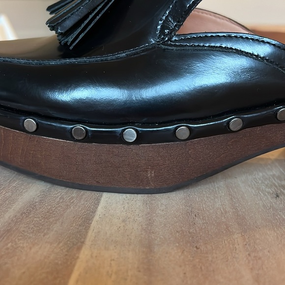 JCrew Black Dakota Tassel Clogs - Picture 5 of 8